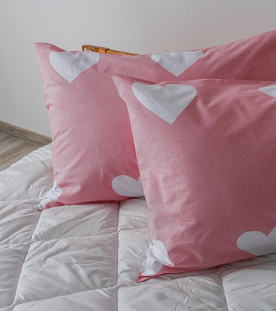 Комплект наволочок ТЕП 704 Pink Love Hearts 2-03861-25006 50х70 см 2 шт Киев - изображение 1