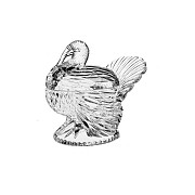 Цукерниця Bohemia Індик 58731/69731/180 18 см Киев