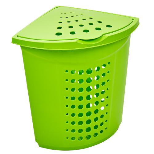 Кошик для білизни кутовий Stenson 122051-olive 45 л оливковий Київ - изображение 1