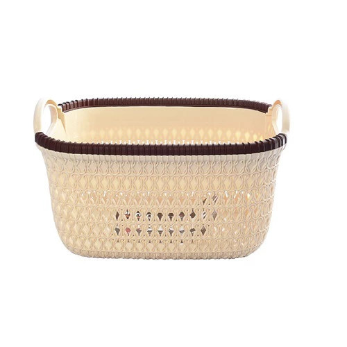 Корзина з ручками для зберігання речей Stenson 5472-M-Brown 24х18х12 см коричнева Киев - изображение 1