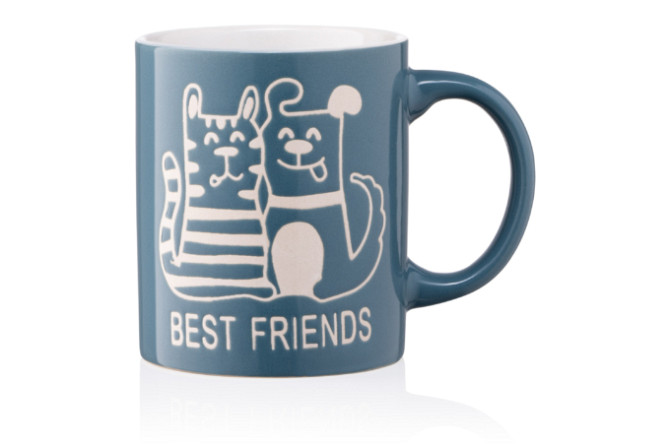 Кружка Ardesto Best friends AR-3471-BL 330 мл синя Київ - изображение 1
