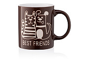 Кружка Ardesto Best friends AR-3471-BR 330 мл коричнева Киев