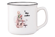 Кружка Ardesto Bunny AR-3459 320 мл біла Киев