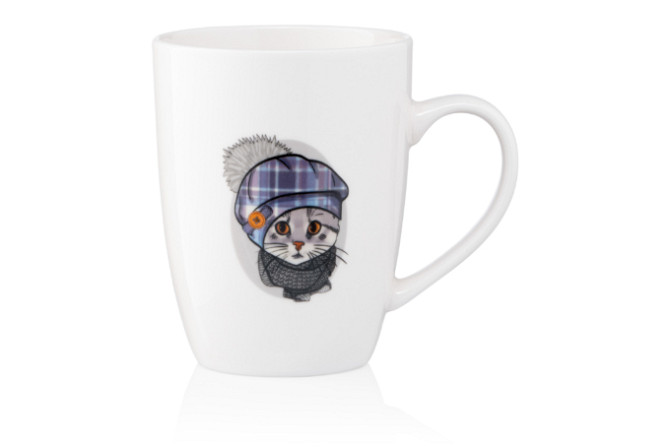 Кружка Ardesto Cute cat AR-3463 320 мл біла Киев - изображение 1