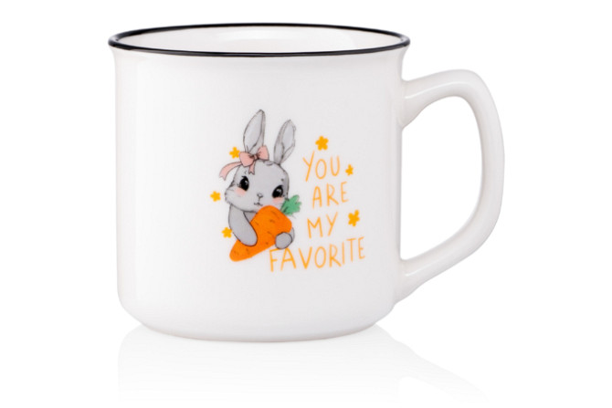 Кружка Ardesto Cute rabbit AR-3460 320 мл біла Киев - изображение 1