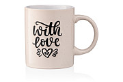 Кружка Ardesto With love AR-3470-BG 330 мл бежева Киев