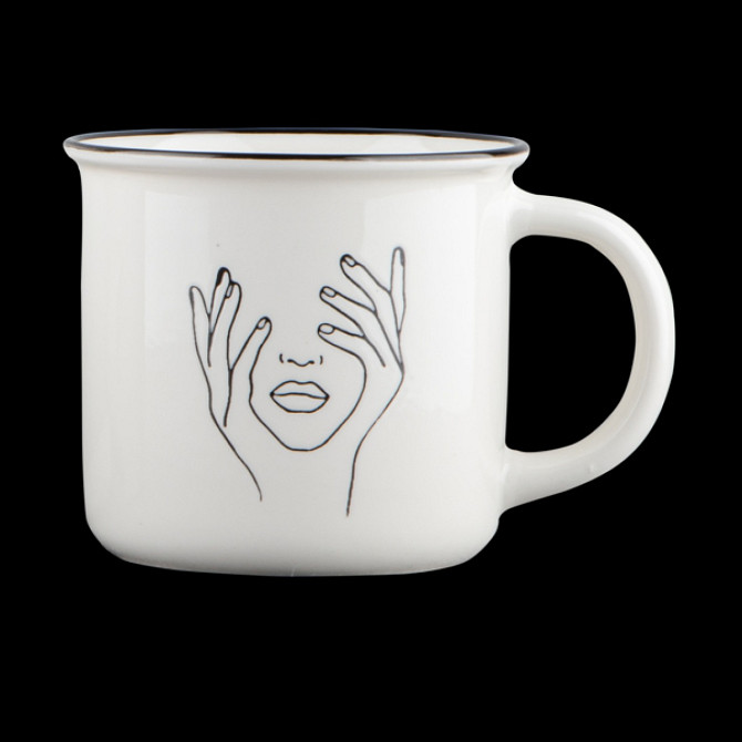 Кружка Vittora Lady in white VT-C-512370 370 мл біла Киев - изображение 1