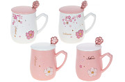 Кружка з кришкою та ложкою Bona Di Sakura 927-221 380 мл Киев