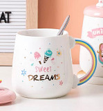 Кухоль з кришкою і ложкою Єдиноріг Sweet dreams 5699 420 мл Киев