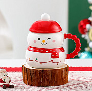 Кружка з кришкою новорічна Merry Christmas 2 13686 400 мл Киев