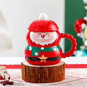 Кружка з кришкою новорічна Merry Christmas 3 13687 400 мл Киев
