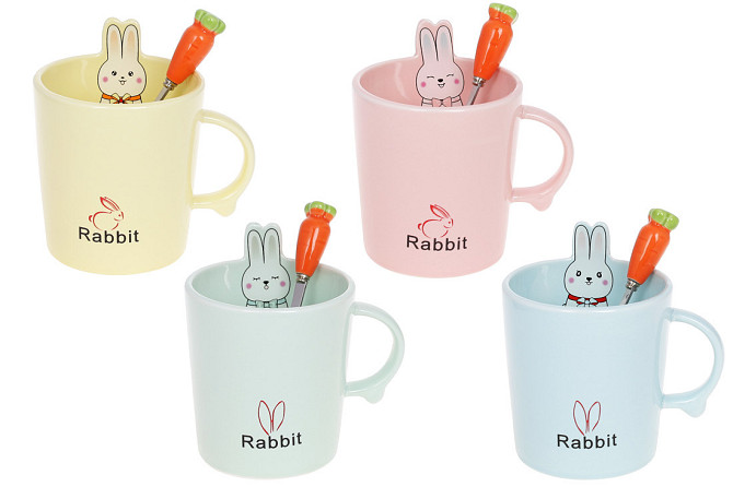 Кухоль з ложкою Bona Di Rabbit 927-222 380 мл Киев - изображение 1