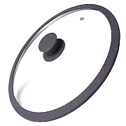 Кришка скляна Fissman Arcades FS-9918 24 см темно-сіра Киев