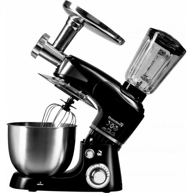 Кухонний комбайн Hausberg HB-7605NG 1000 Вт чорний Киев - изображение 1