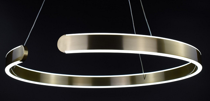 Люстра стельова LED A247-600 Латунь 25-140х60х60 см. Киев - изображение 1