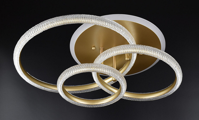 Люстра стельова LED A77065/3B-RGB-sg Золото 16х37х50 см. Киев - изображение 1