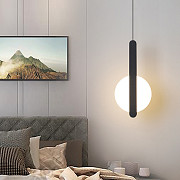 Люстра стельова LED AA229-k Чорний 65-180х6х20 см. Киев