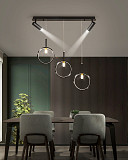 Люстра стельова LED AA239/3+2-k Чорний 30-150х6х80 см. Киев