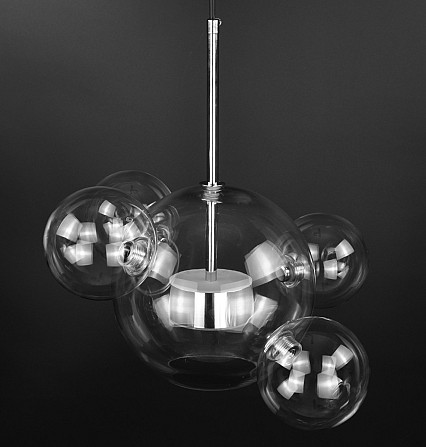 Люстра стельова LED AA397-200+4-cr Хром 40-130х35х35 см. Киев - изображение 1