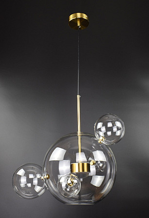 Люстра стельова LED AA397-300+4-ab Бронза 50-180х51х51 см. Киев - изображение 1