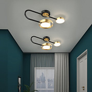 Люстра стельова LED BD8886-bk-ab-k Чорний 6х22х45 см. Киев
