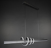 Люстра стельова LED BF12-1200 Чорний 30-130х17х120 см. Киев