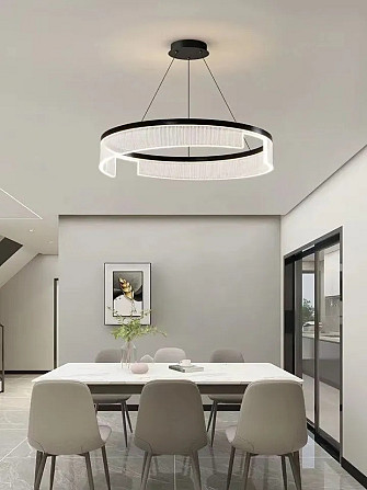 Люстра стельова LED BF15-800-k Чорний 35-140х80х80 см. Киев - изображение 1