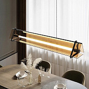 Люстра стельова LED CO1-1300-k Чорний 25-150х18х130 см. Киев
