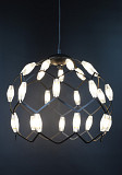 Люстра стельова LED D1288/400-bk Чорний 42-200х40х40 см. Киев