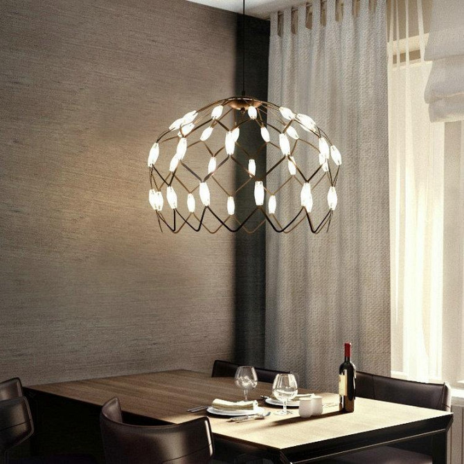 Люстра стельова LED D1288/400-bk-k Чорний 42-200х40х40 см. Киев - изображение 1