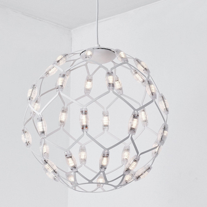 Люстра стельова LED D1289/400-wh-k Білий 42-200х40х40 см. Киев - изображение 1