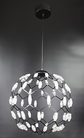 Люстра стельова LED D1289/500-bk Чорний 65-250х50х50 см. Киев - изображение 1