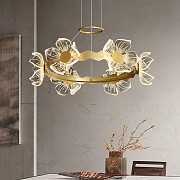 Люстра стельова LED D5021L/750-k Золото 25-130х75х75 см. Киев