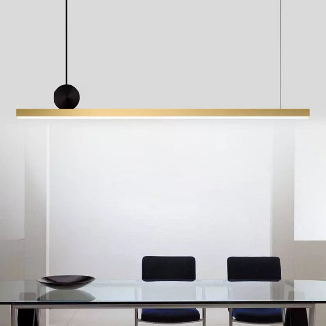 Люстра стельова LED D7056/880-k Золото 13-150х6х88 см. Киев - изображение 1