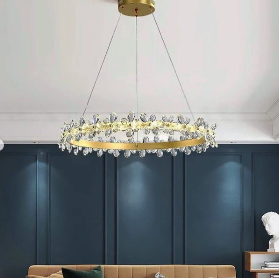 Люстра стельова LED D8089/800-k Золото 15-150х80х80 см. Київ - изображение 1