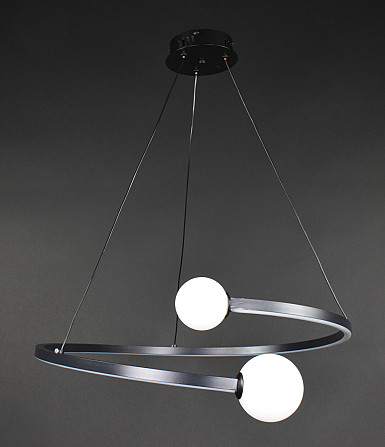 Люстра стельова LED DE1C-600-bk Чорний 40-150х60х60 см. Киев - изображение 1