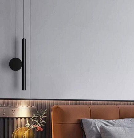 Люстра стельова LED DE3C/1-bk-k Чорний 33-188х12х30 см. Киев - изображение 1