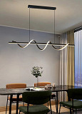 Люстра стельова LED H22L-1200-bk-k Чорний 25-110х14х120 см. Киев