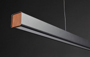 Люстра стельова LED H32L-1200-bk Чорний 15-100х6х120 см. Киев
