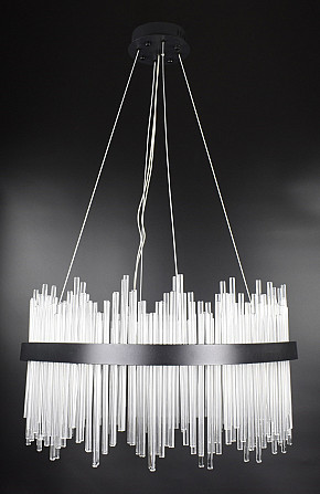Люстра стельова LED J881-800-bk Чорний 60-180х80х80 см. Киев - изображение 1