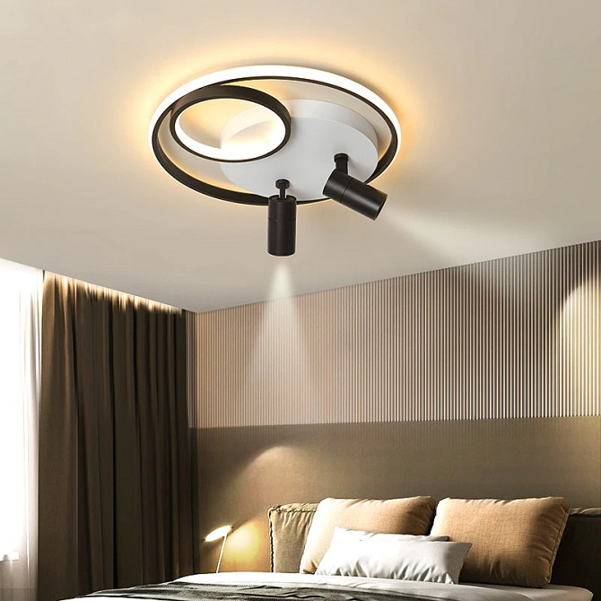 Люстра стельова LED K011/2-led-k Чорний 15х50х50 см. Киев - изображение 1