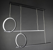 Люстра стельова LED MJ24B-1100-bk Чорний 50-150х25х100 см. Киев