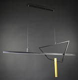 Люстра стельова LED MJ25-1200-bk Чорний 60-150х15х120 см. Киев