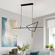 Люстра стельова LED MJ25-1200-bk-k Чорний 60-150х15х120 см. Киев