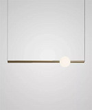 Люстра стельова LED ND7044/900HB-k Латунь 20-150х10х90 см. Киев