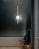 Люстра стельова LED ND7044/900VB-k Латунь 100-200х10х10 см. Киев