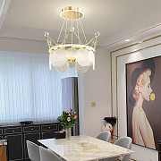 Люстра стельова LED NO2-480-k Золото 40-130х48х48 см. Киев