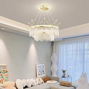 Люстра стельова LED NO2-680-k Золото 40-130х68х68 см. Киев