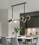 Люстра стельова LED NO5-1400-k Чорний 50-80х12х140 см. Киев