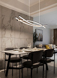 Люстра стельова LED S16-1200-bk-k Чорний 25-100х12х120 см. Киев